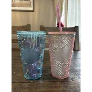 STARBUSCKS 2022 Mermaid Scales Tail Iridescent Grande Tumbler 16oz